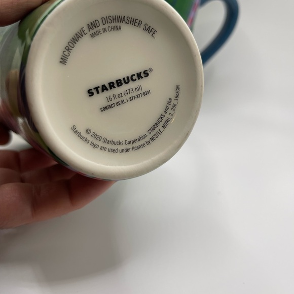 Set of two STARBUCKS 16oz Collectible Tartan Plaid Holiday 2020 Coffee Cups Mugs - Picture 6 of 6